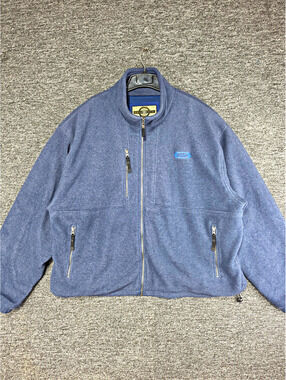 North End All Climate Wear Fleece Jacket Men’s 2XL Blue Full-Zip Pockets